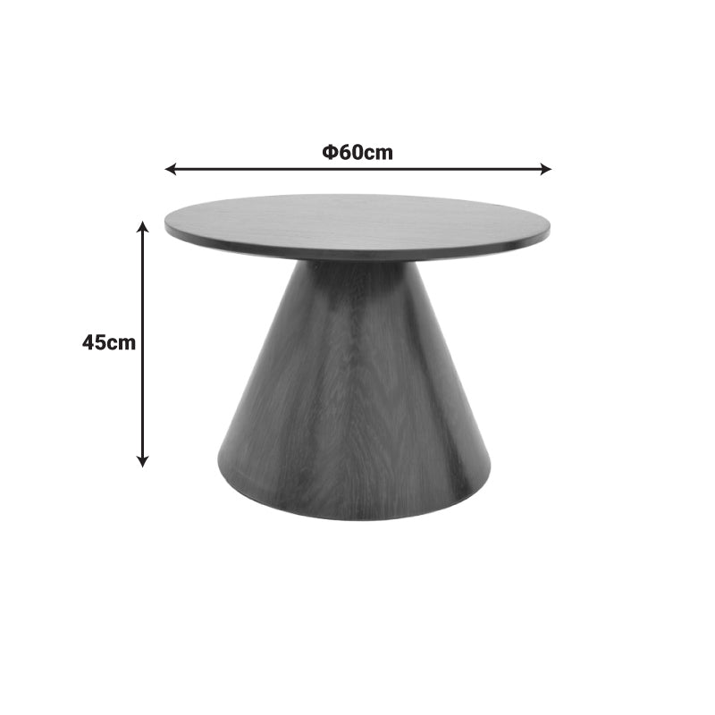 Donda pakoworld coffee table mdf-metal in sonoma shade D60x46cm