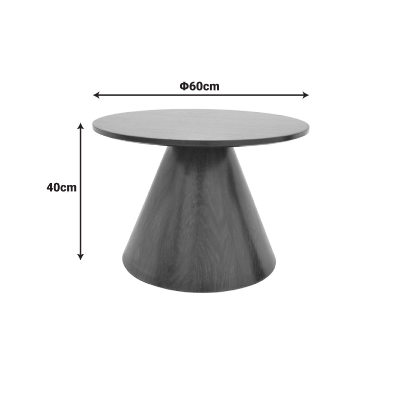Donda pakoworld coffee table mdf-metal in sonoma shade D60x46cm