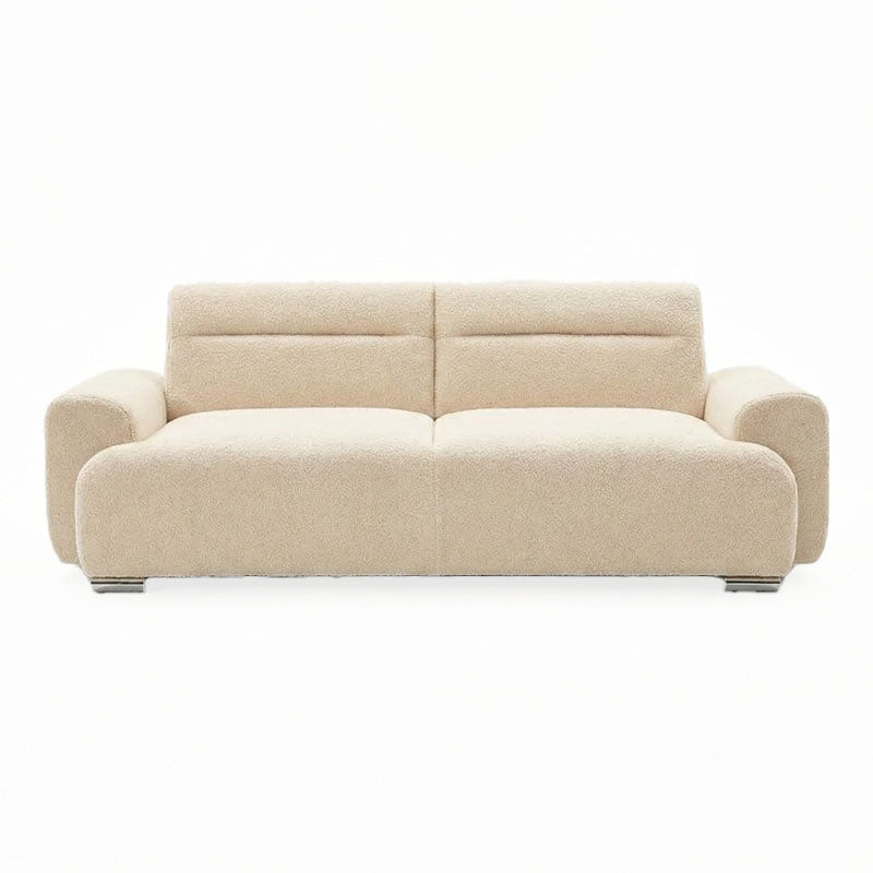 Three-seater sofabed Harmonious pakoworld boucle beige 223.5x92x81cm