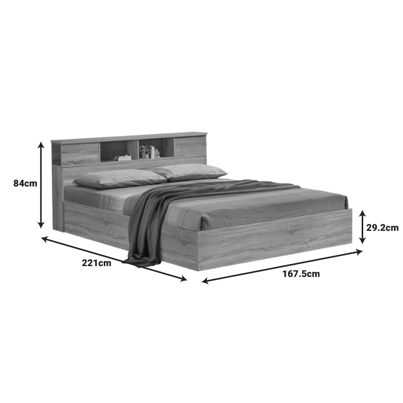 Bed with mattress Olympus Utopia pakoworld sonoma 160x200cm