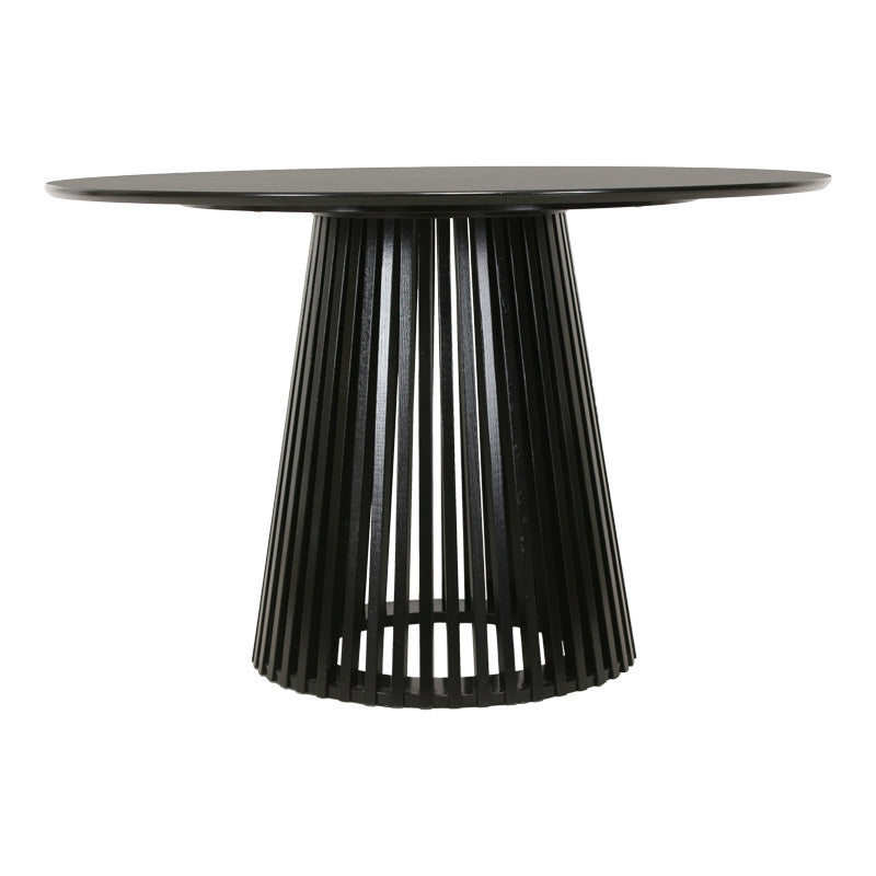 Dining table Domonic pakoworld mdf in black color D120x75cm
