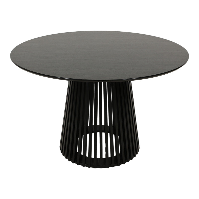 Dining table Domonic pakoworld mdf in black color D120x75cm