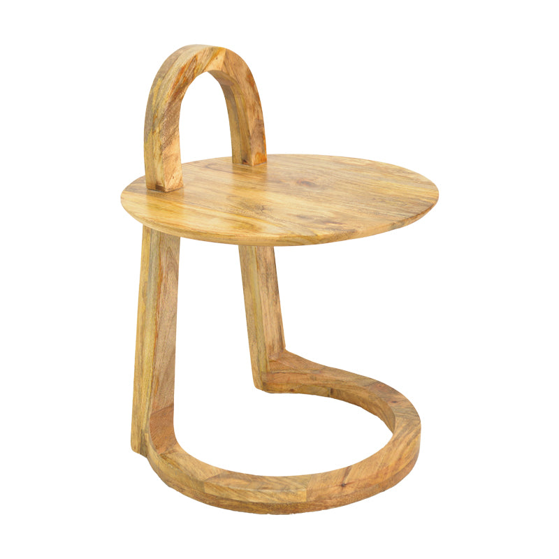 Side table Kallos pakoworld solid mango wood in natural shade 45x45x60cm