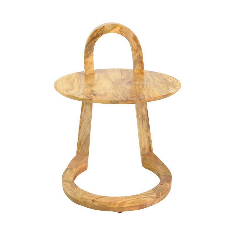 Side table Kallos pakoworld solid mango wood in natural shade 45x45x60cm