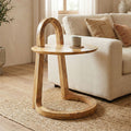 Side table Kallos pakoworld solid mango wood in natural shade 45x45x60cm