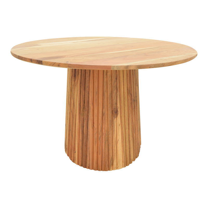Tully table pakoworld solid acacia wood in natural shade D120x75cm