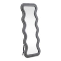 Kerly pakoworld mirror grey velvet 60x33x160cm