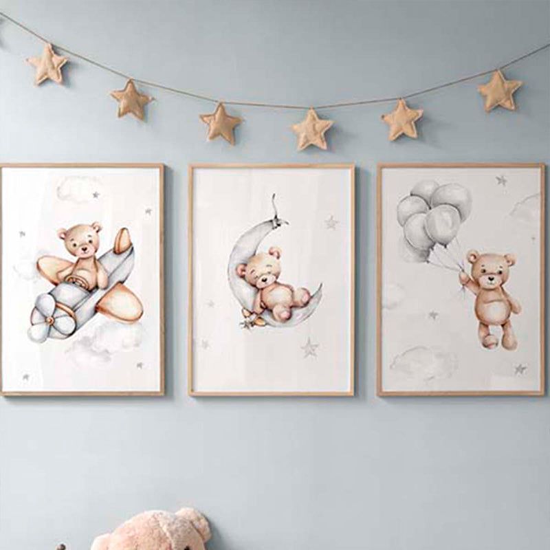 Wall art in frame Luthra pakoworld triptyque with digital print 33x1.5x48cm