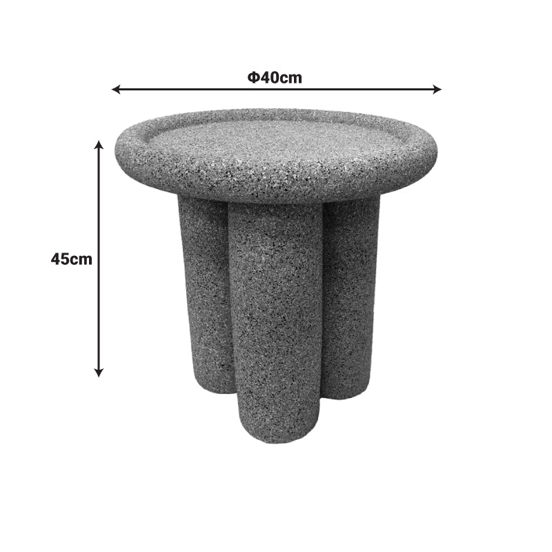 Side table Nenia pakoworld grey MGO D40x45cm