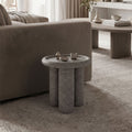 Side table Nenia pakoworld grey MGO D40x45cm