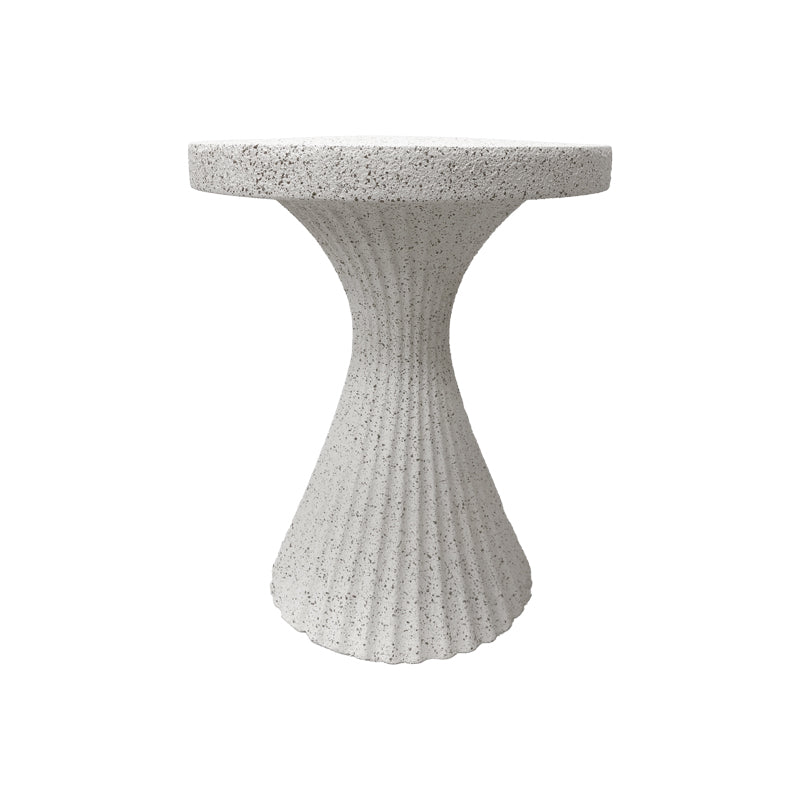 Side table Nome pakoworld white MGO D38x46.5cm