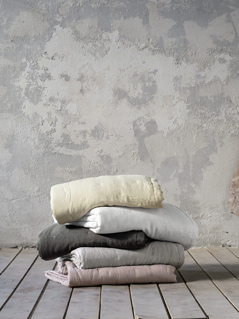 Κουβερλί Γίγας Linen - Dark Gray