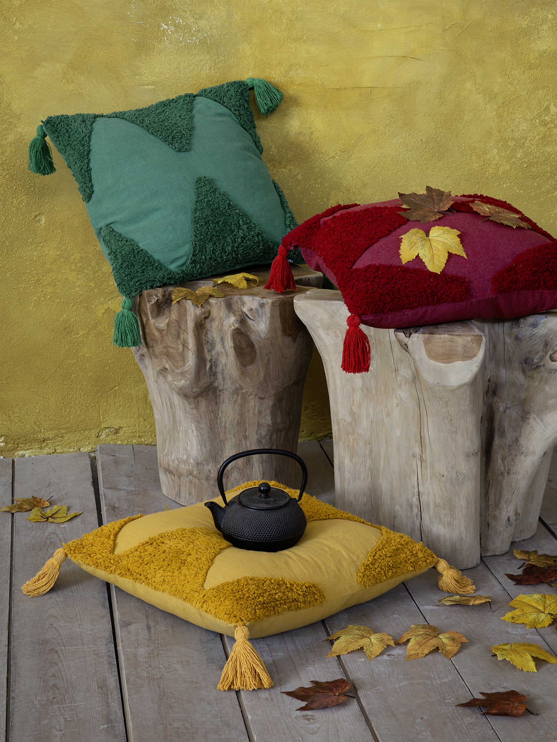 Διακοσμητικό μαξιλάρι 45x45 - Amadeo Mustard Beige