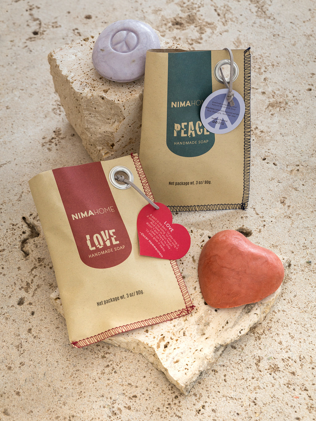 Σαπούνι χειροποίητο 90g Red Jasmine Rice - Love