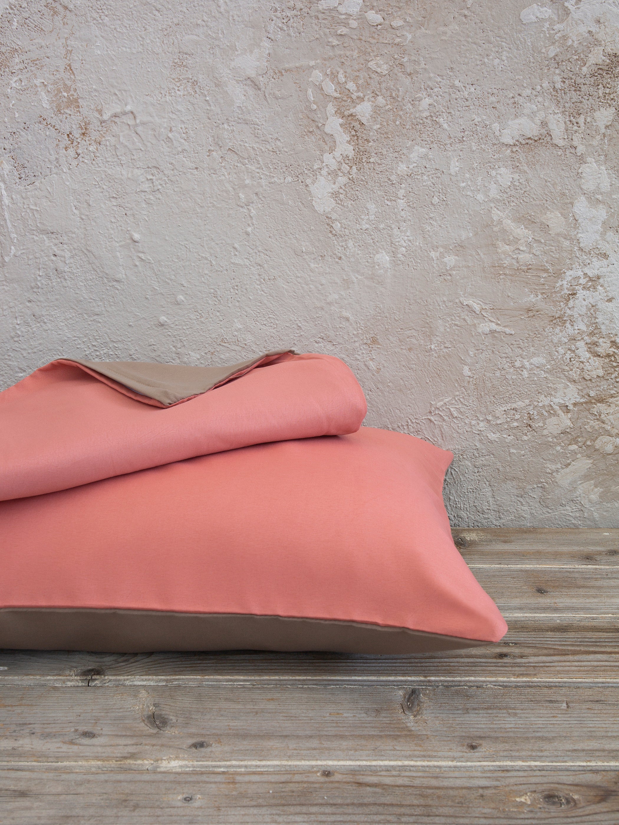 Σετ Παπλωματοθήκη Μονή Abalone - Brown / Terracotta