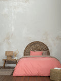 Σετ Παπλωματοθήκη Υπέρδιπλη Abalone - Brown / Terracotta
