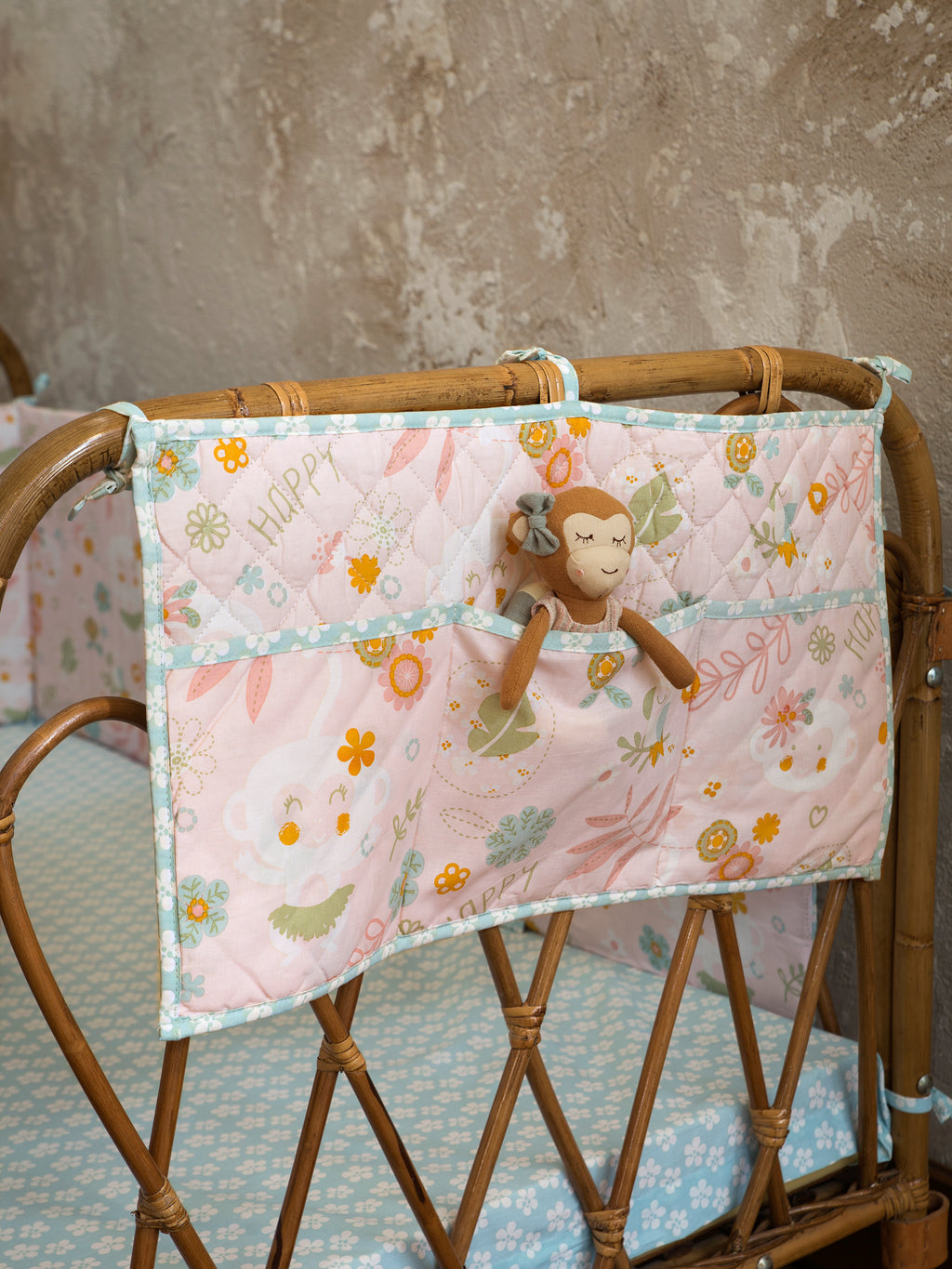 Βρεφική θήκη οργάνωσης 60x30 - Happy Monkey