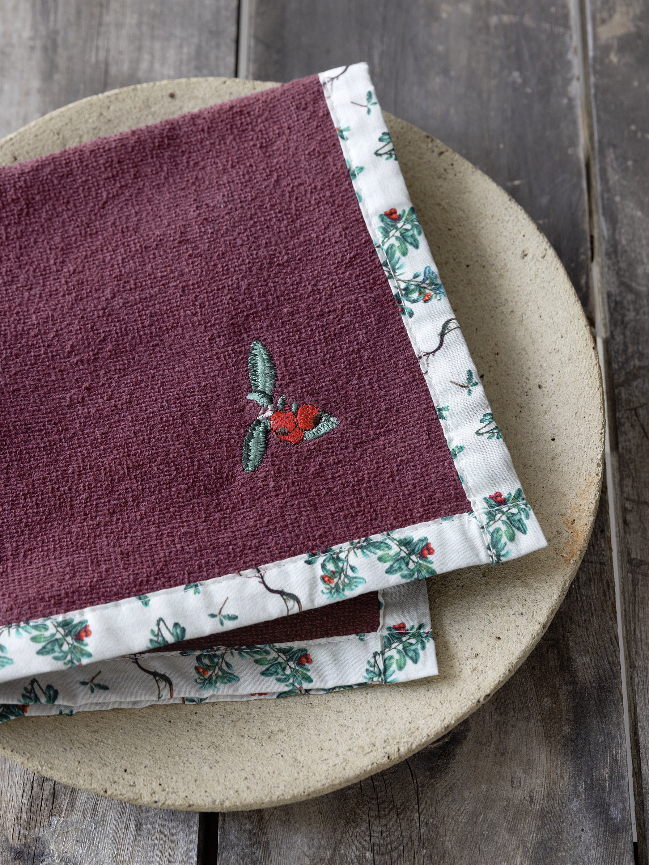 Πετσέτα Κουζίνας 40x40 - Cranberry Love