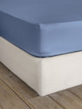 Σεντόνι Υπέρδιπλο με Λάστιχο Superior Satin - Shadow Blue