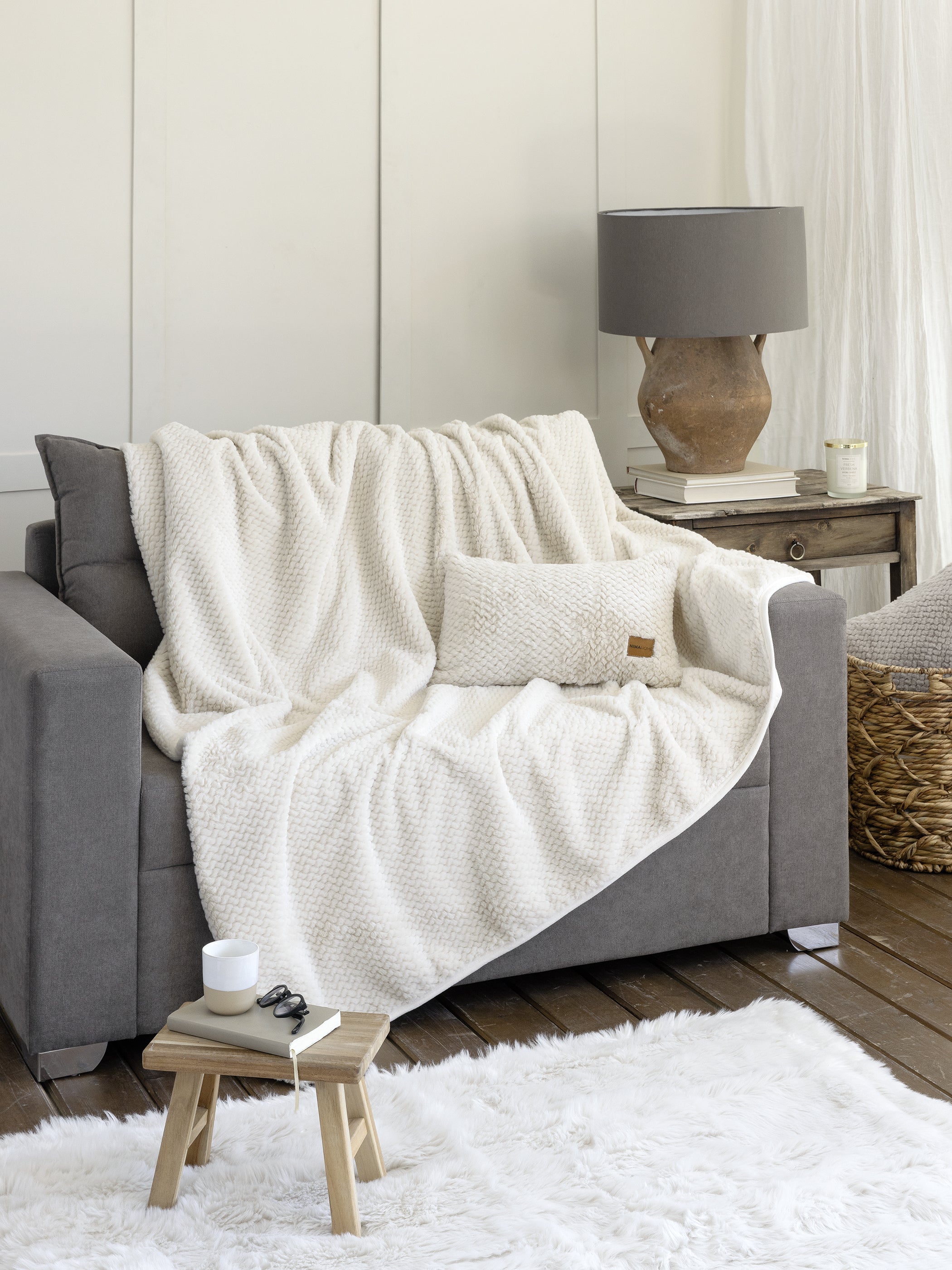 Ριχτάρι Αντιολισθητικό 180x300 - Snuggle Light Beige
