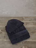 Μπουρνούζι με κουκούλα Zen - Small - Total Black