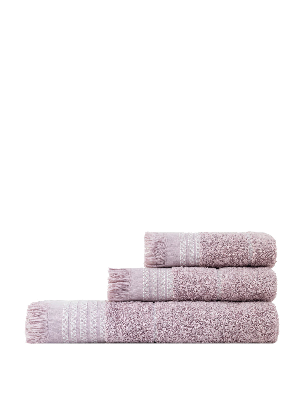 Σετ Πετσέτες (30x50 + 50x90 + 70x140) Plush - Dusty Lilac
