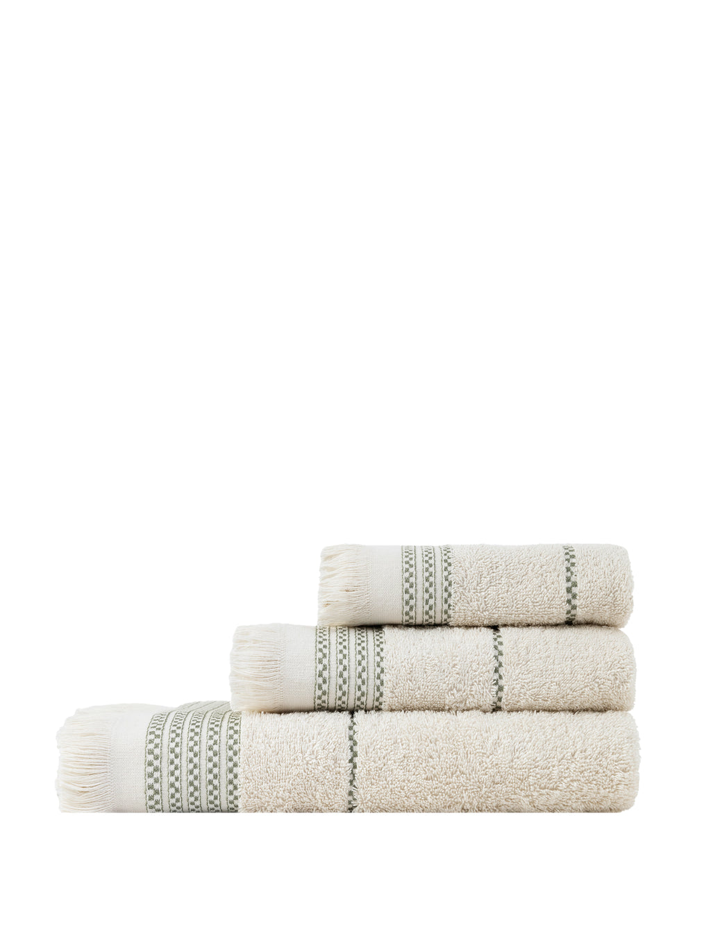 Σετ Πετσέτες (30x50 + 50x90 + 70x140) Plush - Light Beige