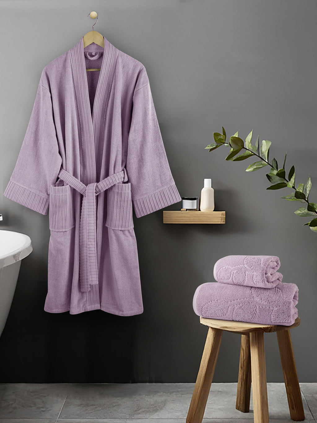 Σετ Πετσέτες (50x90 + 70x140) - Serenity Lilac