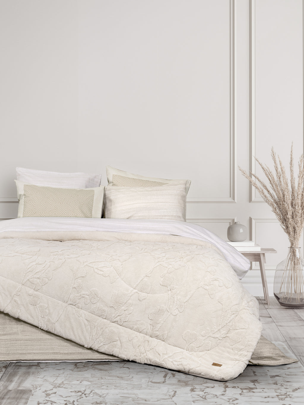 Κουβέρτα/Πάπλωμα Μονό 160x220 - Elara Light Beige