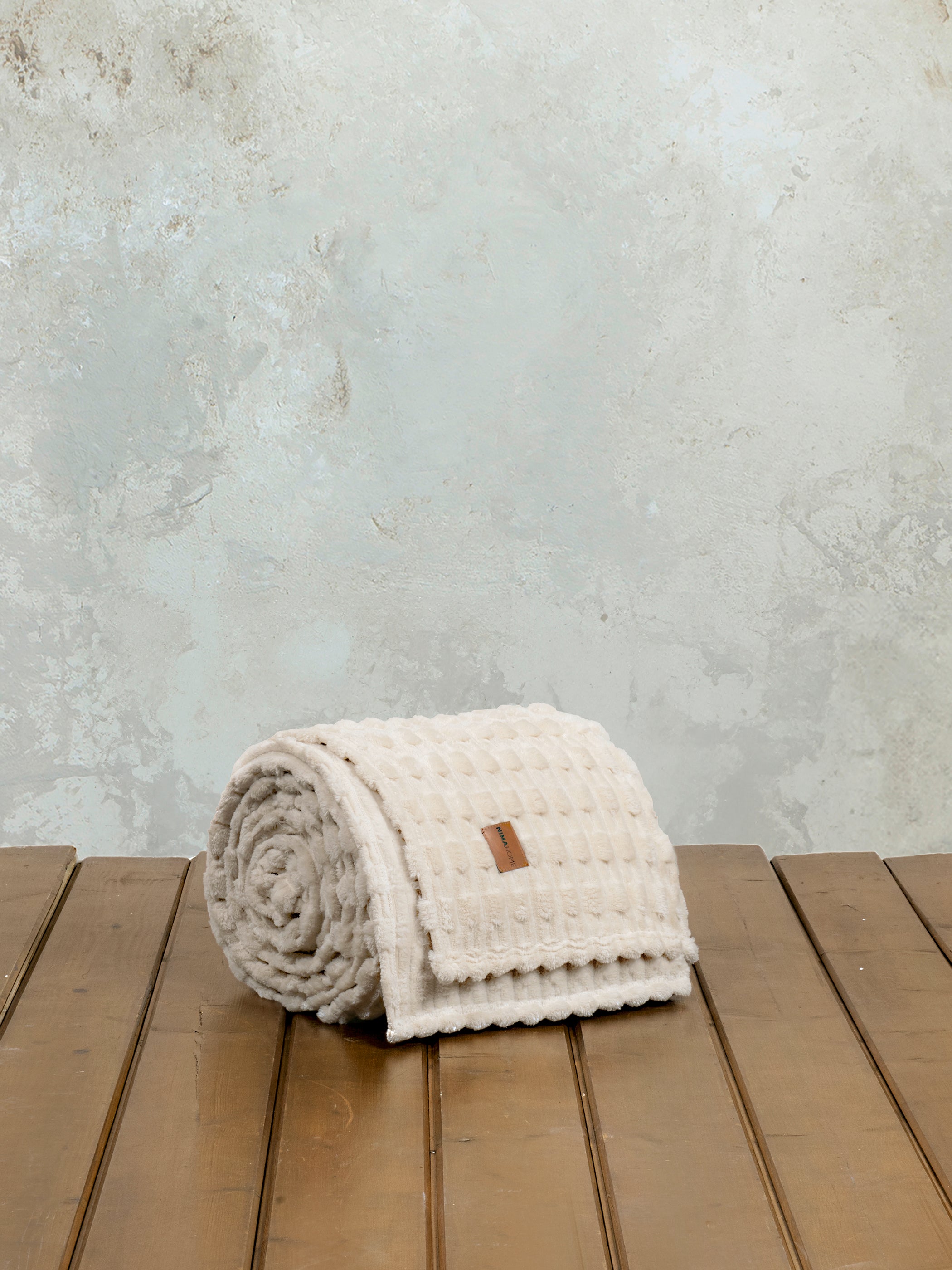 Κουβέρτα Υπέρδιπλη 220x240 - Savara Light Beige
