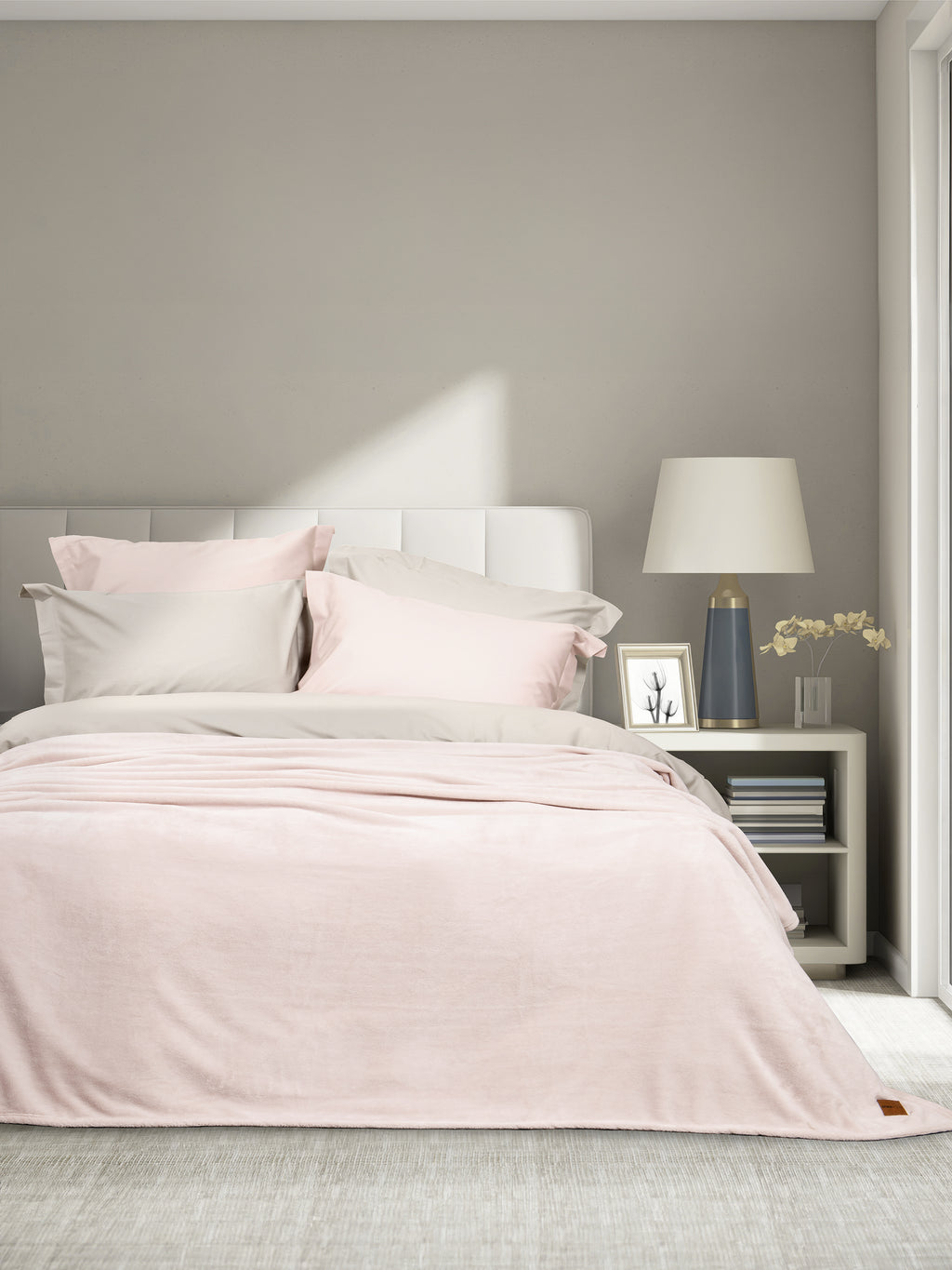 Κουβέρτα Μονή 160x220 - Alpa Light Pink