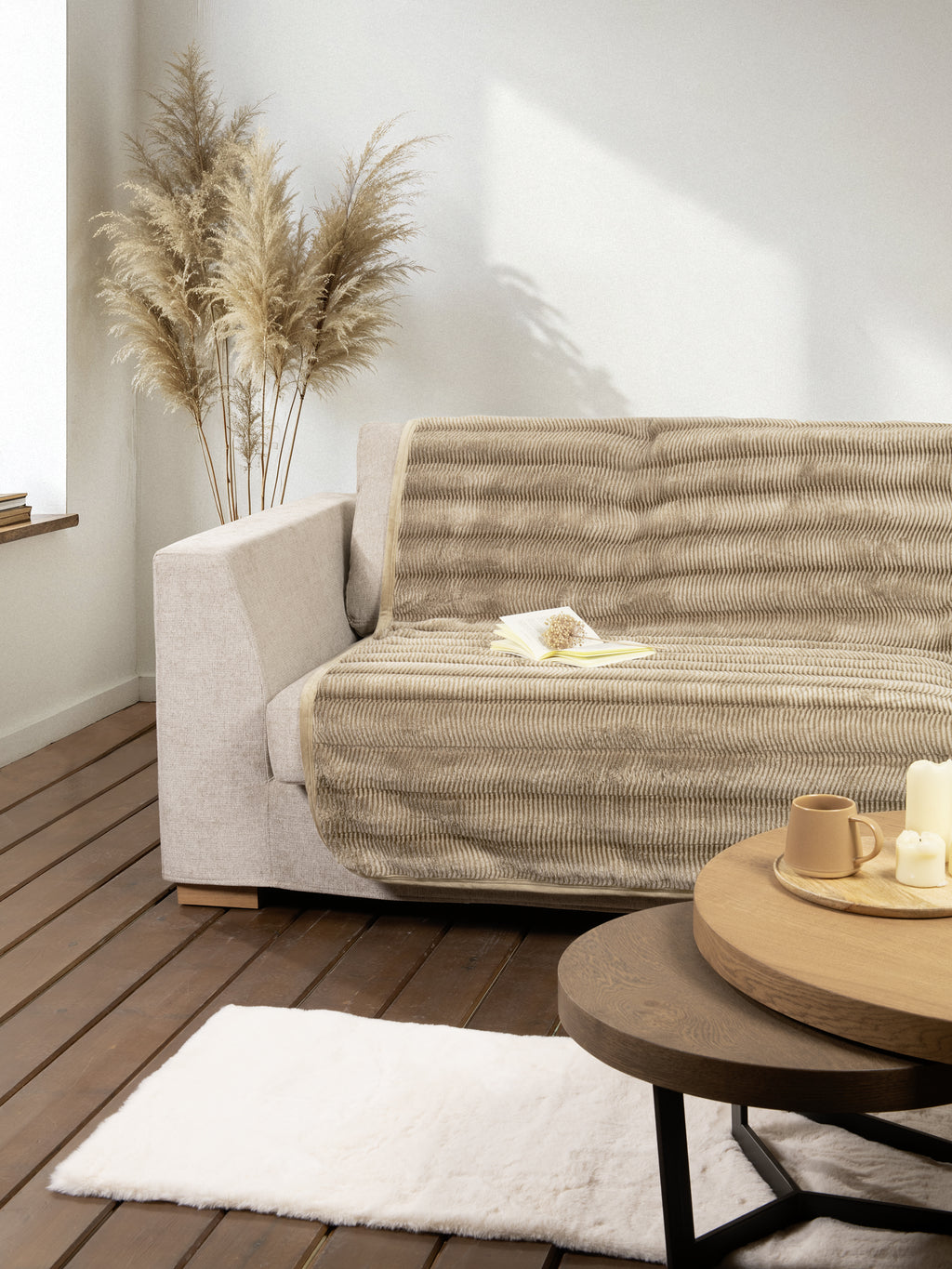 Ριχτάρι Αντιολισθητικό 180x300 - Lunetta Beige