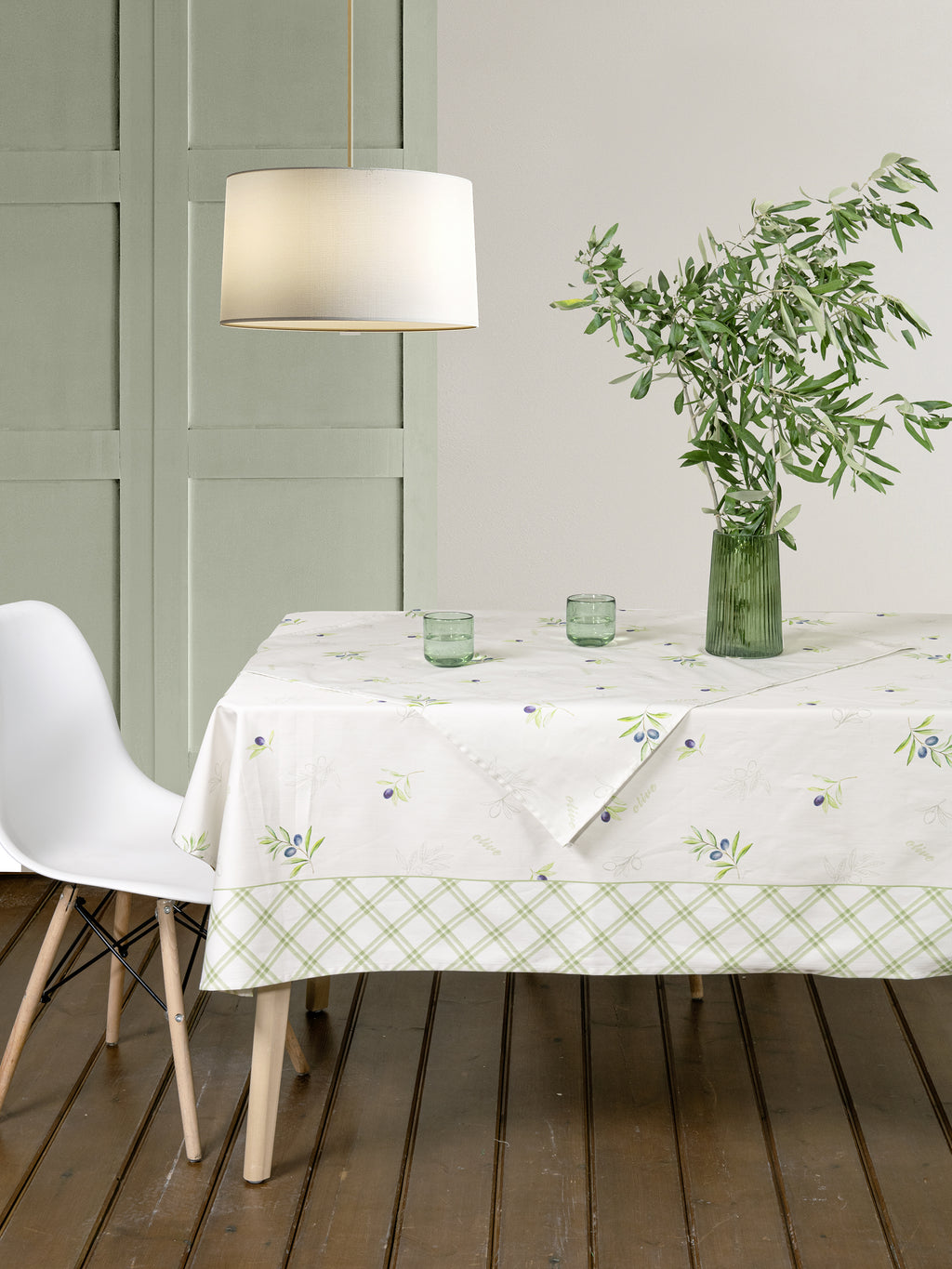 Τραπεζομάντηλο 140x140 - Olive