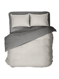 Παπλωματοθήκη Γίγας Colors - Oat Beige / Midnight Gray