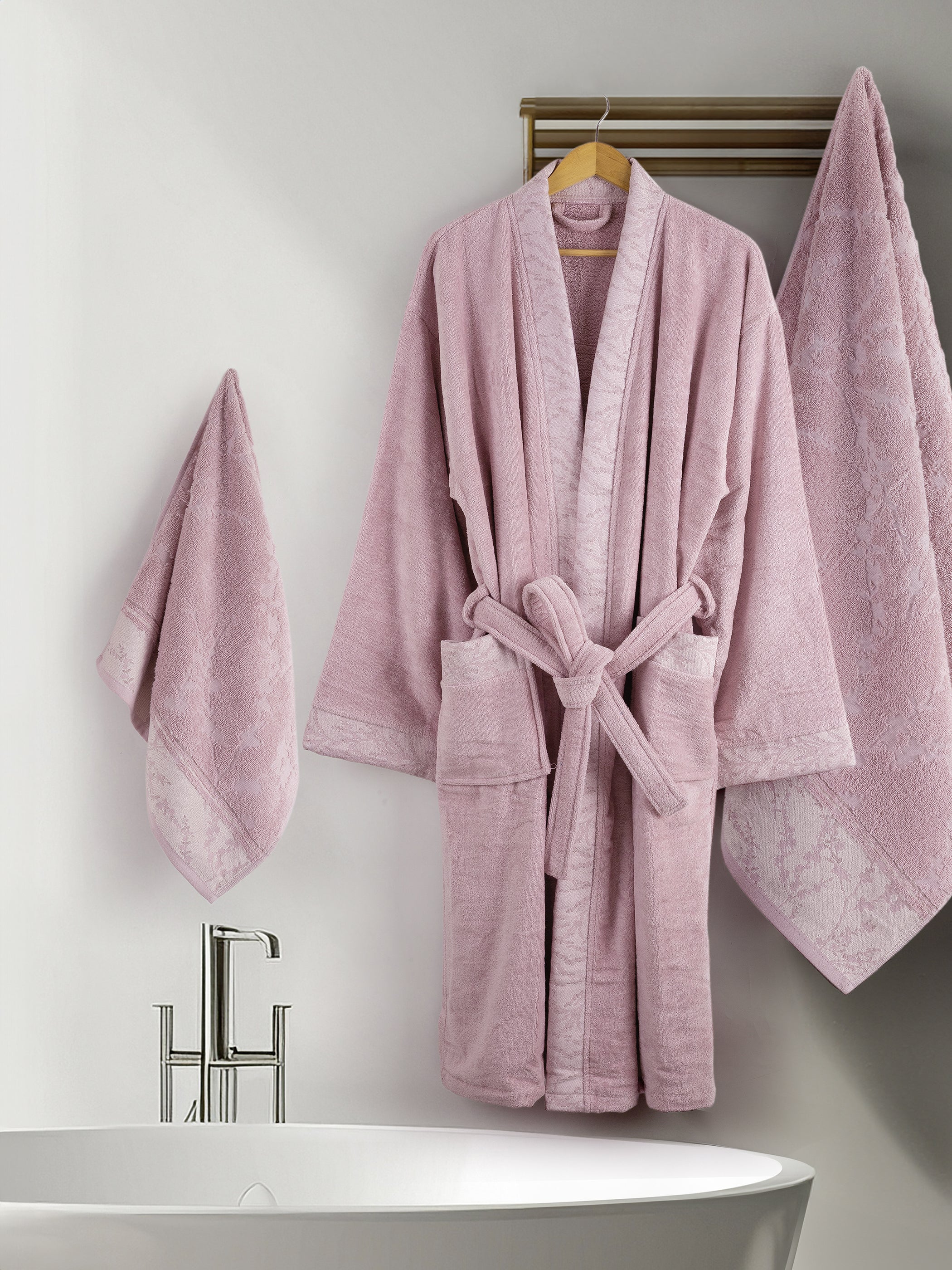 Μπουρνούζι Kimono - Extra Large - Inverno Pink