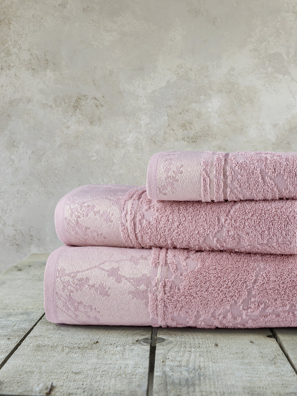 Σετ Πετσέτες (30x50 + 50x90 + 70x140) - Inverno Pink