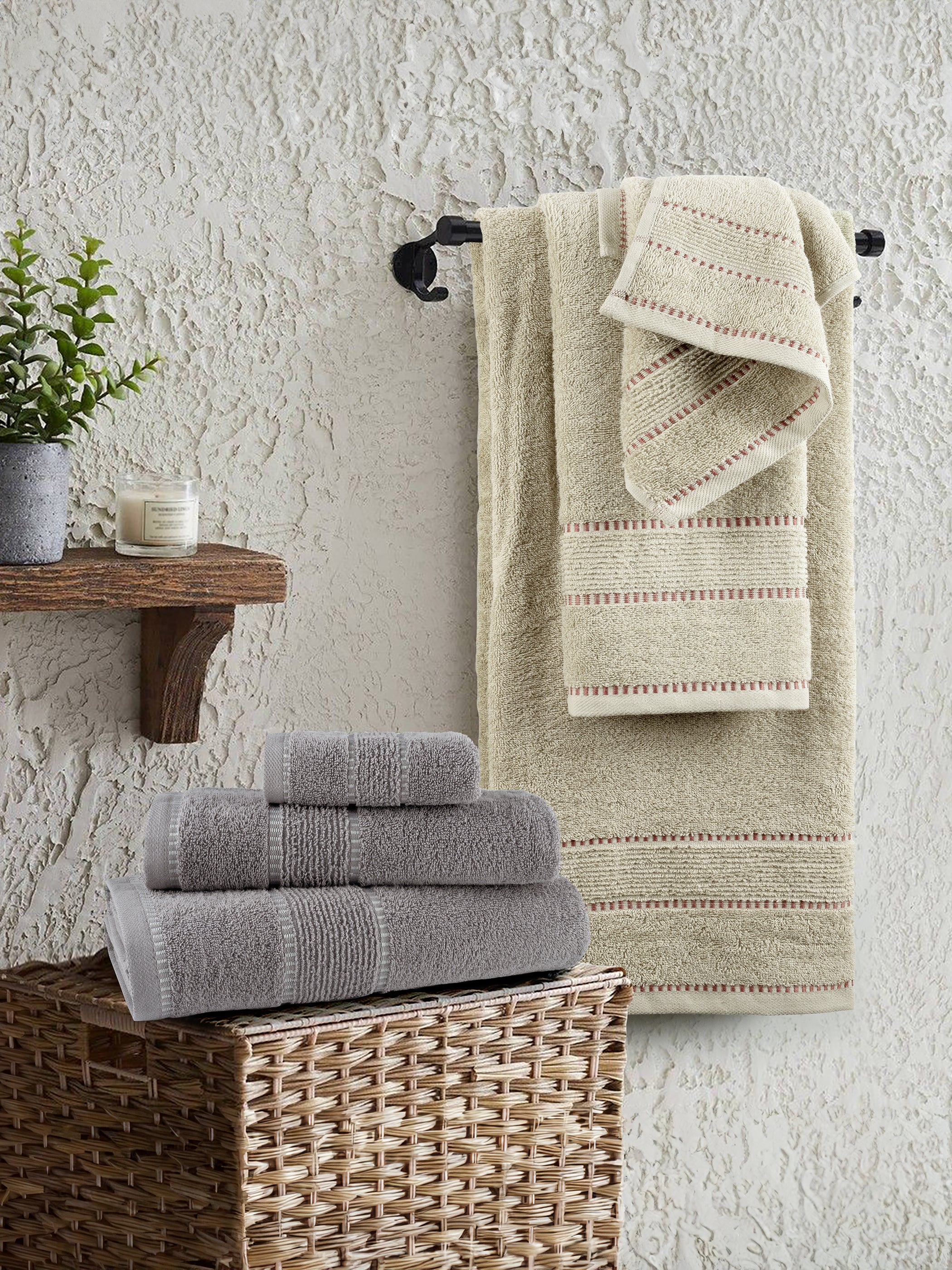 Σετ Πετσέτες (30x50 + 50x90 + 70x140) - Pivot Beige