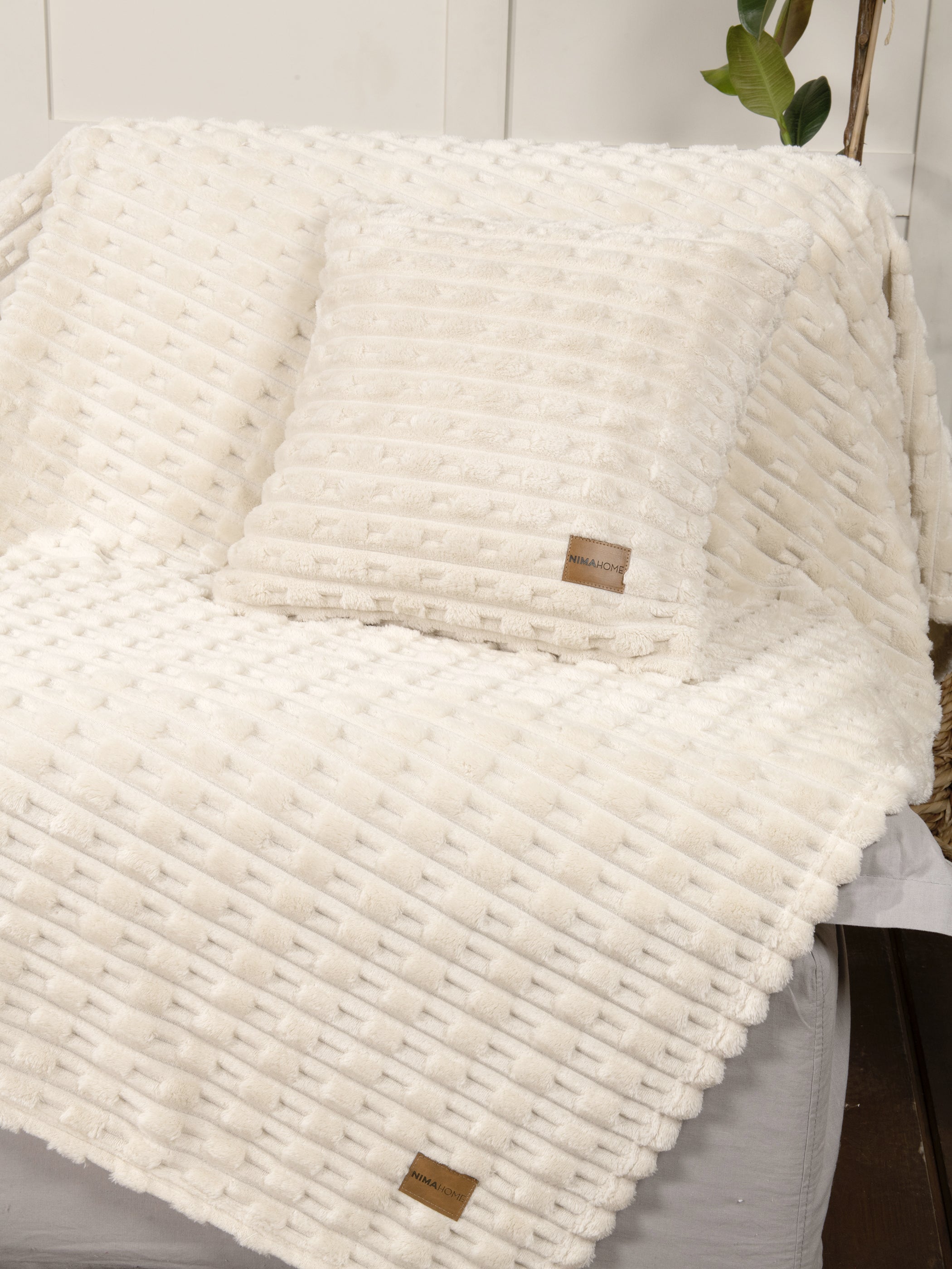 Διακοσμητική Μαξιλαροθήκη 45x45 - Savara Light Beige