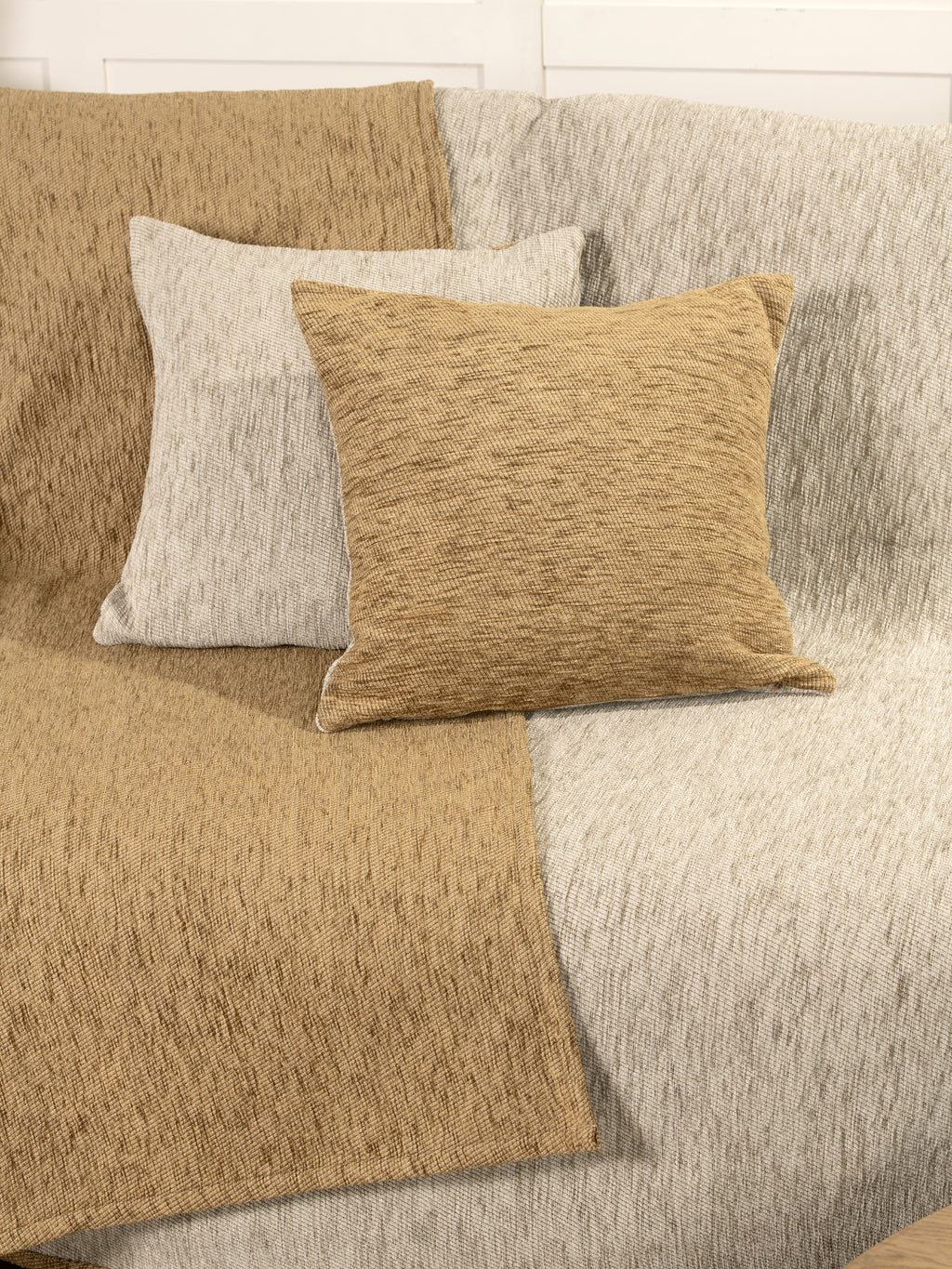Ριχτάρι διπλής όψης 180x240 - Caldo Beige/Gold