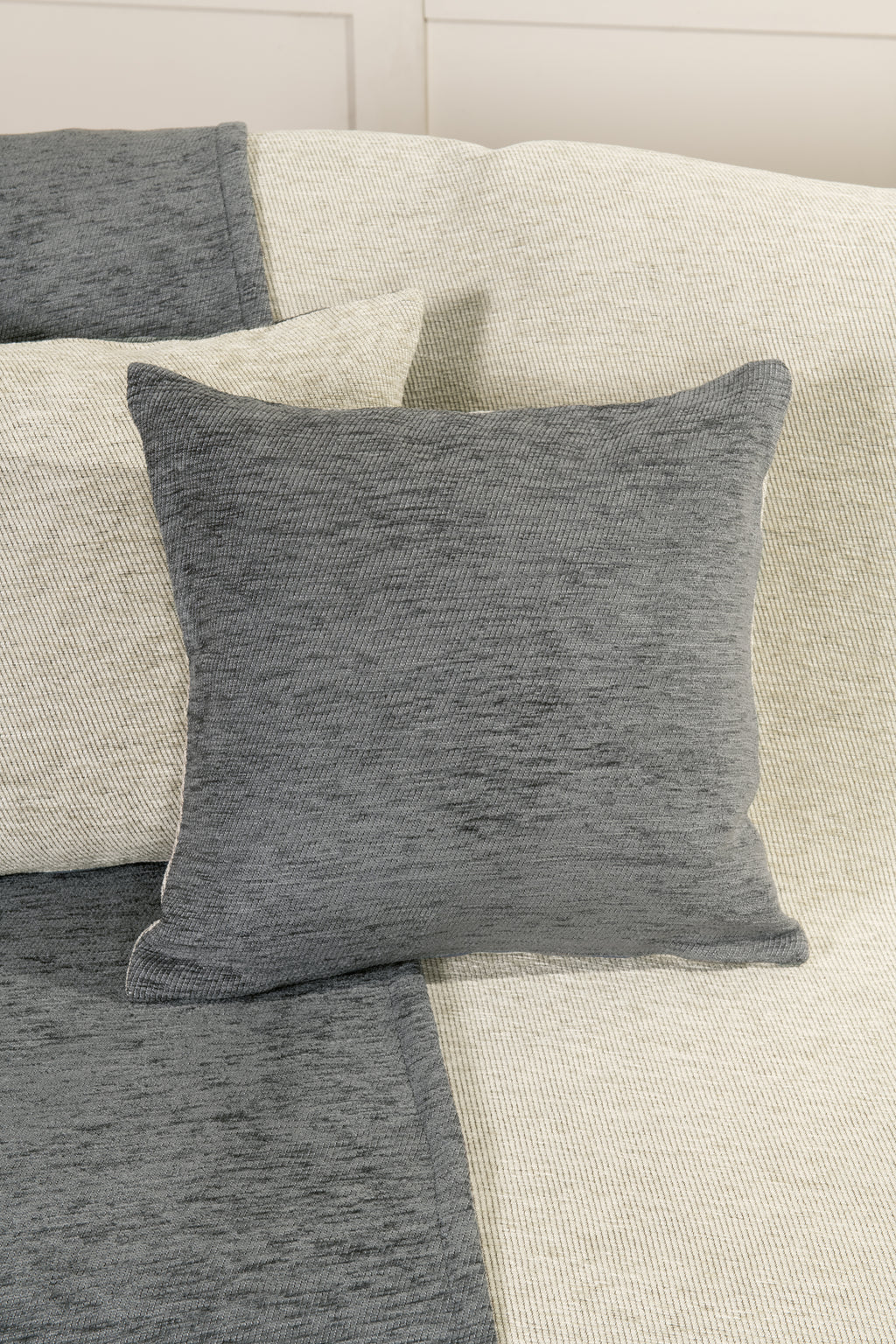 Ριχτάρι διπλής όψης 180x300 - Caldo Gray/Ivory