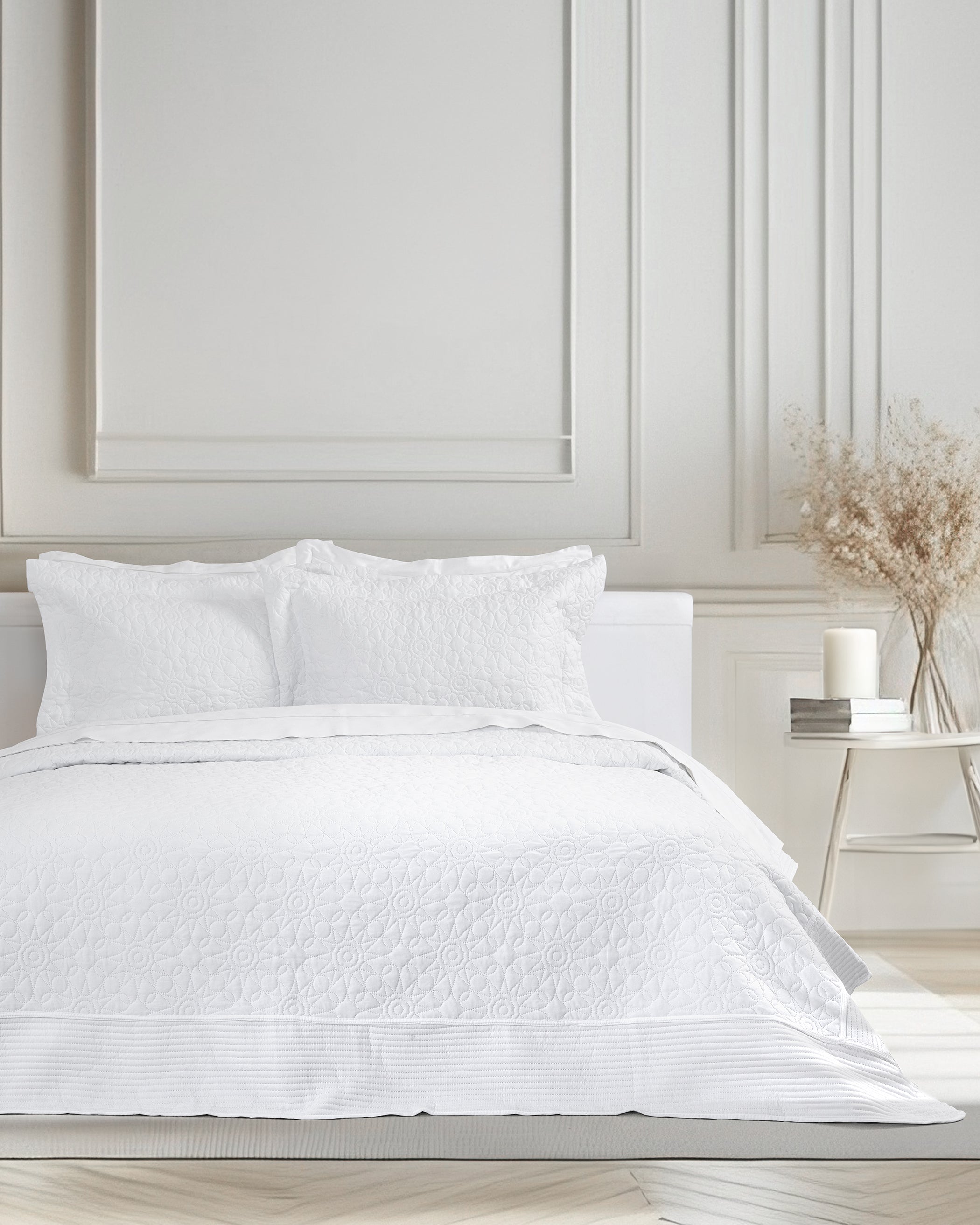 Σετ Κουβερλί 240x260 - Calla White