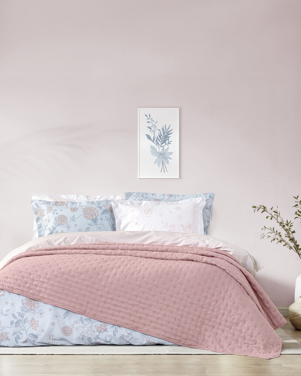 Κουβερλί Ημίδιπλο 180x240 - Clay Apple Pink