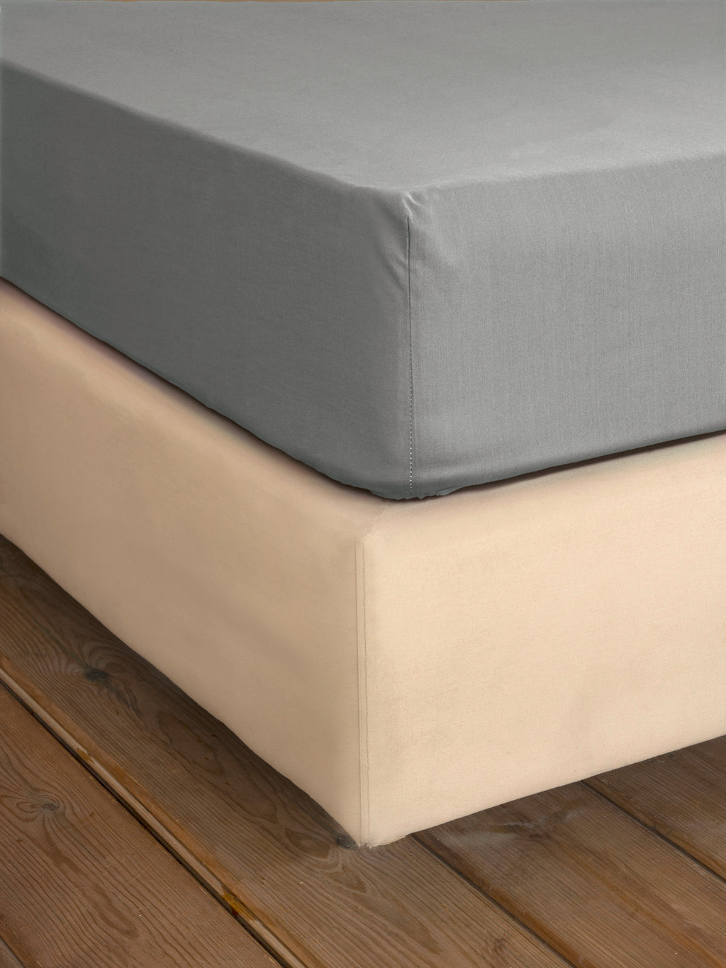 Σεντόνι Υπέρδιπλο με Λάστιχο Unicolors - Medium Gray