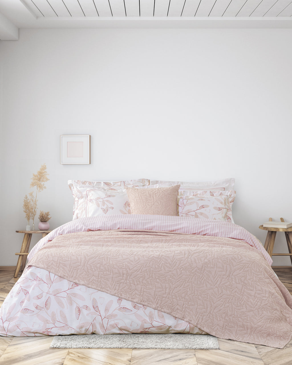 Κουβέρτα Υπέρδιπλη 220x240 - Nuve Powder Pink