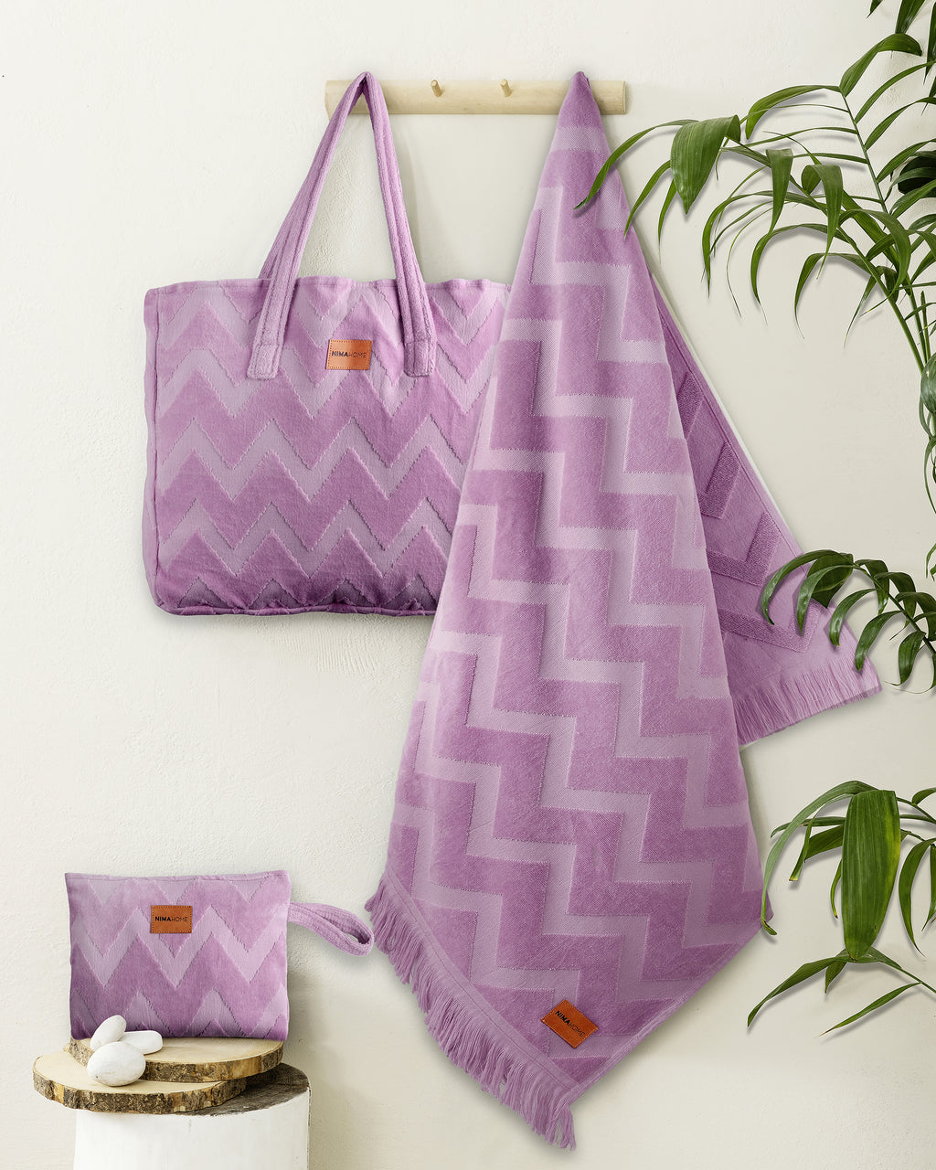 Τσάντα Θαλάσσης 46x60 - Vida Purple