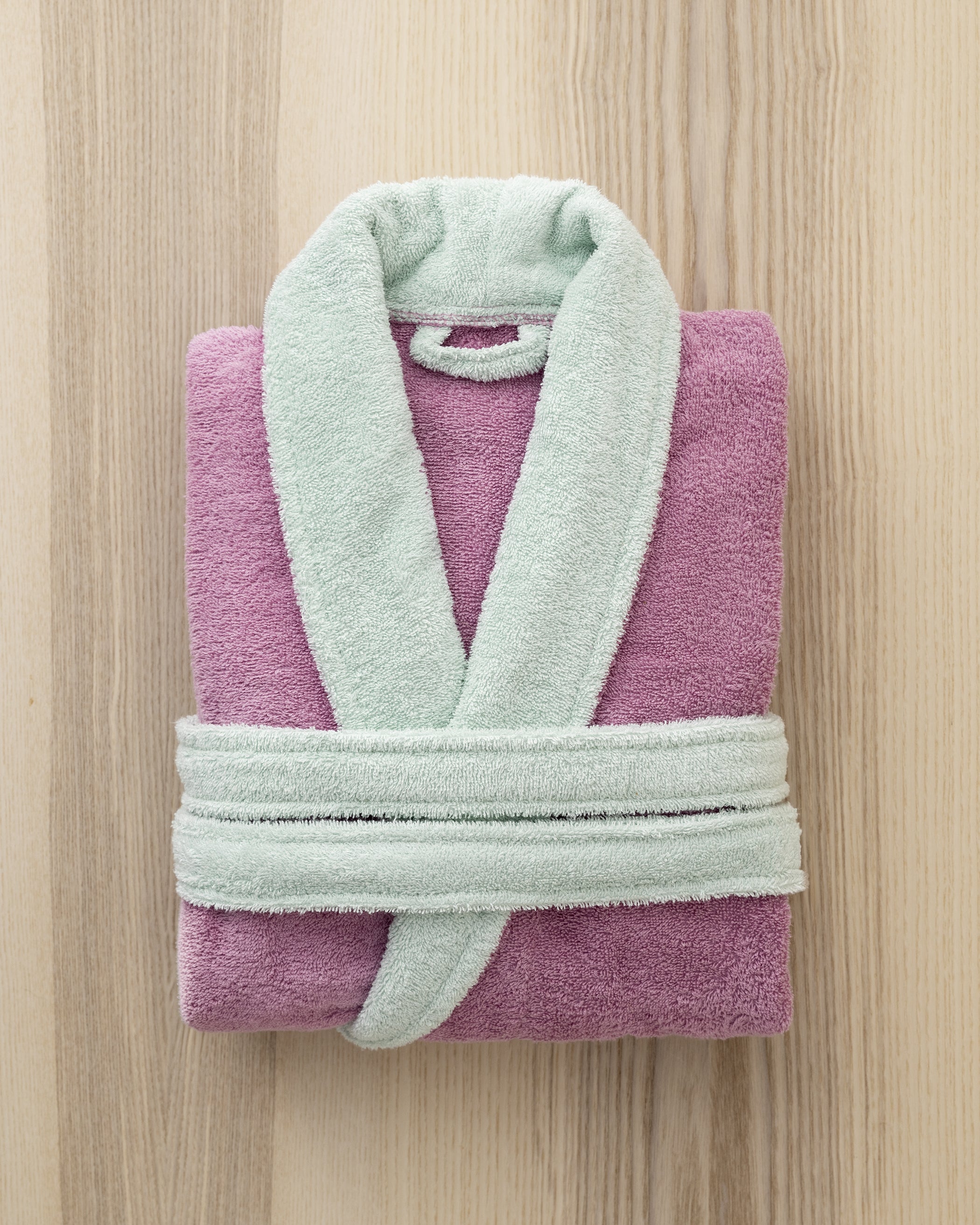 Μπουρνούζι Ease - Large - Mauve Pink / Mint