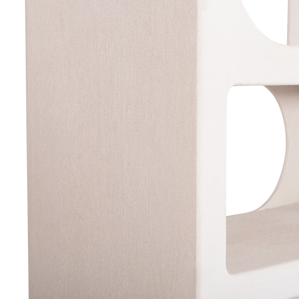 ΒΙΒΛΙΟΘΗΚΗ ΣΕΙΡΑ SANTORINI HM18062 MDF ΣΕ ΥΠΟΛΕΥΚΟ ΧΡΩΜΑ 80x38x180Yεκ.