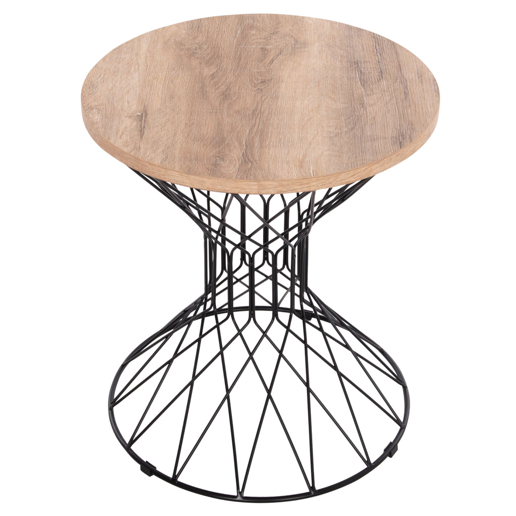 ΒΟΗΘΗΤΙΚΟ ΤΡΑΠΕΖΙ ΣΑΛΟΝΙΟΥ KEON HM18038.03 MDF TOP ΣΕ ΣΟΝΑΜΑ-ΜΕΤΑΛΛΟ Φ45x50Υεκ.