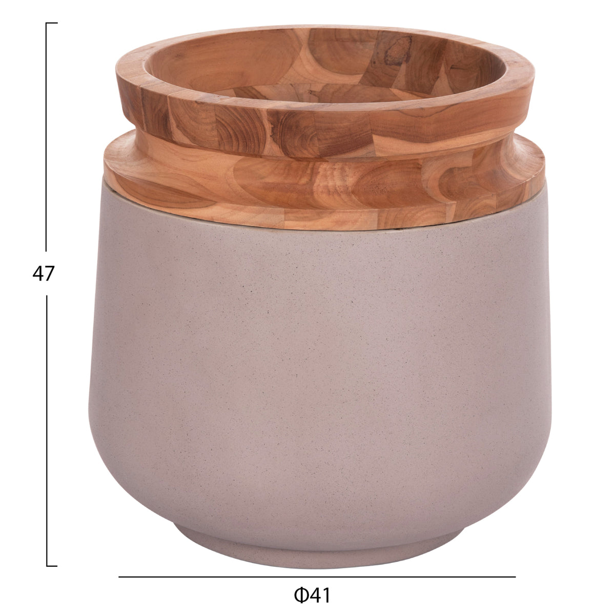 ΔΙΑΚΟΣΜΗΤΙΚΑ ΒΑΖΑ ΔΑΠΕΔΟΥ 2ΤΜΧ LINTER HM21140.04 FIBER CEMENT TAUPE-ΞΥΛΟ ΤΕΑΚ 47Υ & 60Υεκ