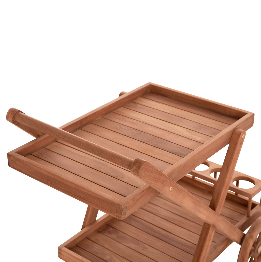 ΔΙΣΚΟΣ ΣΕΡΒΙΡΙΣΜΑΤΟΣ ΣΕ ΤΡΟΛΕΥ ALFRED HM4579 ΞΥΛΟ TEAK--ΦΥΣΙΚΟ 86x56x80Υεκ.